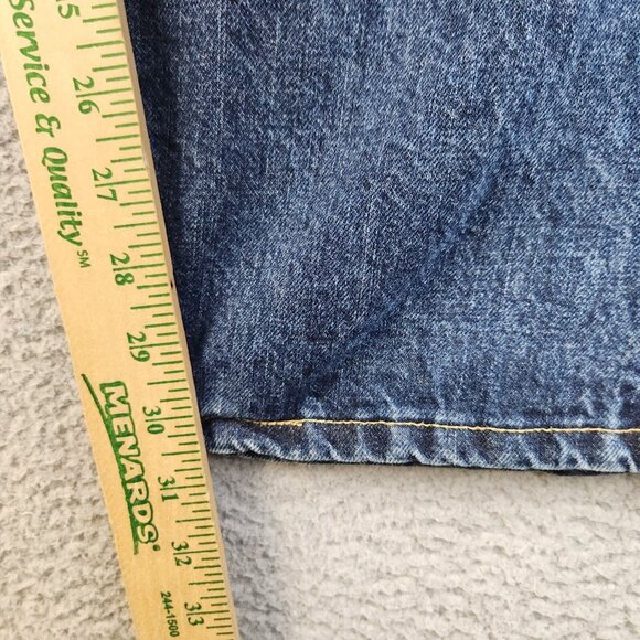 LEE Jeans Men's 36x32 Relaxed Fit Dark Wash Straight Leg Denim Pants Cowboy - Picture 5 of 9